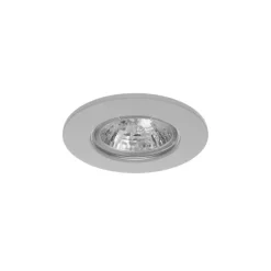 Luminária de Encastrar com Aba de Remate em Aço Inoxidável Tromilux 1001.100.2XX Cinza