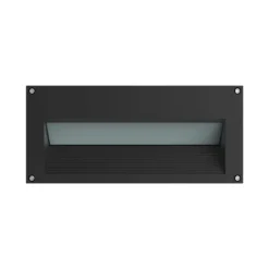Luminária de Encastrar de Parede para Exterior Tromilux 2019.100.9FX Preto