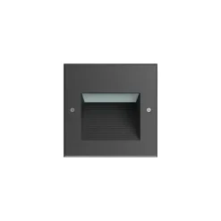 Luminária de Encastrar de Parede com Aba de Remate Tromilux 2522.103.9F2 Preto