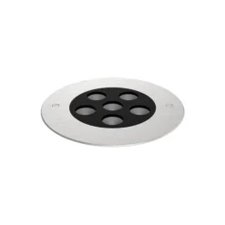 Luminária de Encastrar no Solo com Aro em Aço Inoxidável Tromilux 3008.603.8T4 Aço Inoxidável