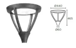 Luminária Exterior Proud LEDS C4 60-9913-Z5-CM