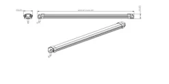 Luminária para agricultura Horti IR-PRO 30W 600mm