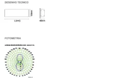 Luminária Saliente de Parede em Alumínio Extrudido Tromilux 4024.029.1B4 Branco
