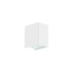 Luminária Saliente de Parede em Aço Inox e Vidro Temperado Tromilux 4009.200.1XX Branco