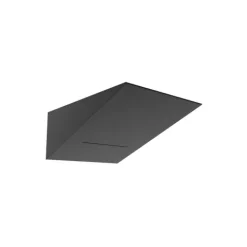 Luminária saliente de parede em aço inox escovado ou pintado Tromilux 4007.204.9O2 Preto