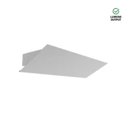 Luminária Saliente de Parede em Aço Inox Escovado ou Pintado Tromilux 4002.104.2O3 Cinza