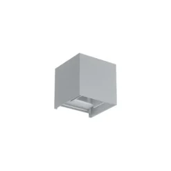Luminária Saliente de Parede em Alumínio Tromilux 2040.107.2X3 Cinza