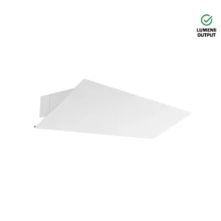 Luminária Saliente de Parede em Aço Inox Escovado Tromilux 4002.204.1O2 Branco