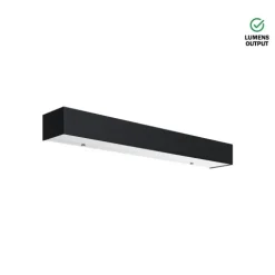 Luminária Saliente de Parede em Aço Inox Escovado ou Alumínio Pintado Tromilux 4001.204.9O3 Preto