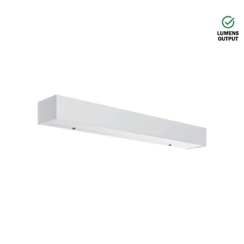 Luminária Saliente de Parede em Aço Inox Escovado Tromilux 4001.407.1O3 Branco