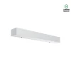 Luminária Saliente de Parede em Aço Inox Escovado Tromilux 4001.407.1O4 Branco