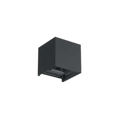 Luminária Saliente de Parede em Alumínio Pintado Tromilux 2040.107.9X4 Preto