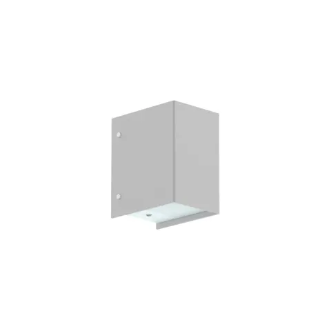 Luminária Saliente de Parede em Aço Inox e Vidro Tromilux 4009.200.2XX Cinza