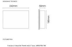 Luminária Saliente de Parede em Aço Inoxidável Tromilux 4004.204.8O4 Aço Inoxidável
