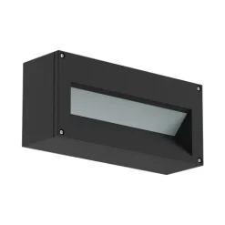 Luminária Saliente de Parede em Alumínio para Exterior Tromilux 2020.100.9FX Preto