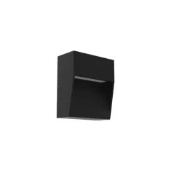 Luminária Saliente de Parede em Alumínio para Exterior Tromilux 2046.103.9O4 Preto