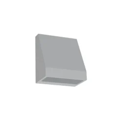 Luminária saliente de parede em alumínio para exterior Tromilux 2041.103.2P3 Cinza