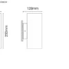 Luminária Saliente de Parede para Exterior Tromilux 2032.200.1TX Branco