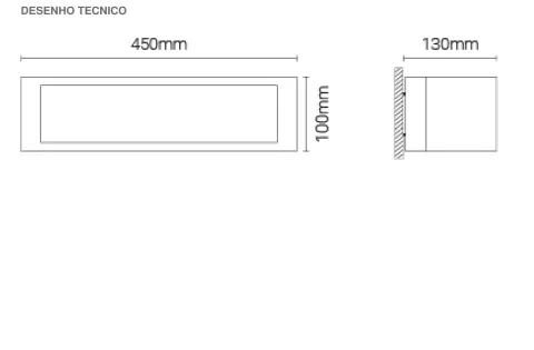 Luminária Saliente de Parede para Exterior Tromilux 2035.316.1O2 Branco