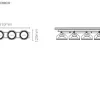 Luminária Saliente de Teto em Chapa de Aço Galvanizado Tromilux 1199.415.2X2 Cinza