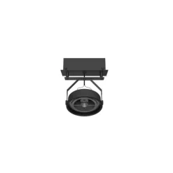 Luminária Saliente de Teto em Chapa de Aço Galvanizado Tromilux 1199.115.9X4 Preto