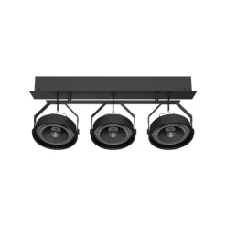 Luminária Saliente de Teto em Chapa de Aço Galvanizado Tromilux 1199.315.9X4 Preto