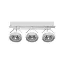 Luminária Saliente de Teto em Chapa de Aço Galvanizado Tromilux 1199.315.2X4 Cinza
