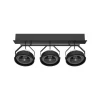 Luminária saliente de teto em chapa de aço galvanizado Tromilux 1199.310.9X2 Preto