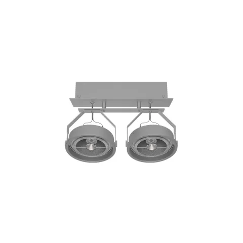 Luminária Saliente de Teto em Chapa de Aço Galvanizado Pintado Tromilux 1199.215.1X4 Branco