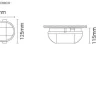 Luminária Saliente para Espaços Exteriores Tromilux 2083.105.1T3 Branco