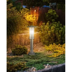 Luz de Caminho em Aço Inoxidável com Cilindro de Vidro LISIO EGLO 30187