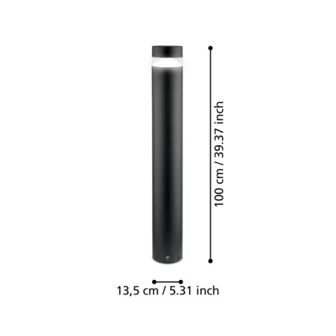 Luz de Caminho LED com Corpo Cilíndrico em Alumínio Fundido MELZO EGLO 97304