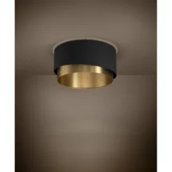 MANDERLINE Candeeiro de Teto EGLO - Design Assimétrico em Preto e Latão 39924