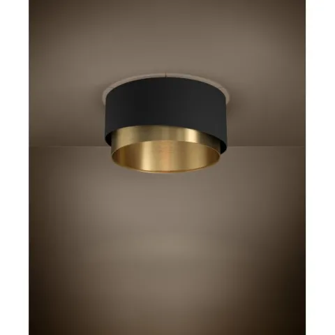 MANDERLINE Candeeiro de Teto EGLO - Design Assimétrico em Preto e Latão 39924