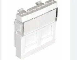 Módulo com conector RJ 45 branco-dois-módulos-45971 Série Quadro 45 efapel