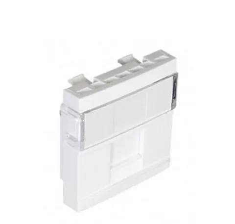 Módulo 1 saída p/conetor RJ45 - 2 módulos em branco - 45976 SBR - Série Quadro 45