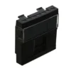Módulo 1 saída p/conetor RJ45 - 2 módulos em preto mate - 45976 SPM - Série Quadro 45