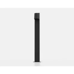 Pilar LED Exterior com Abajur Semicircular Preto STAGNONE EGLO 900692