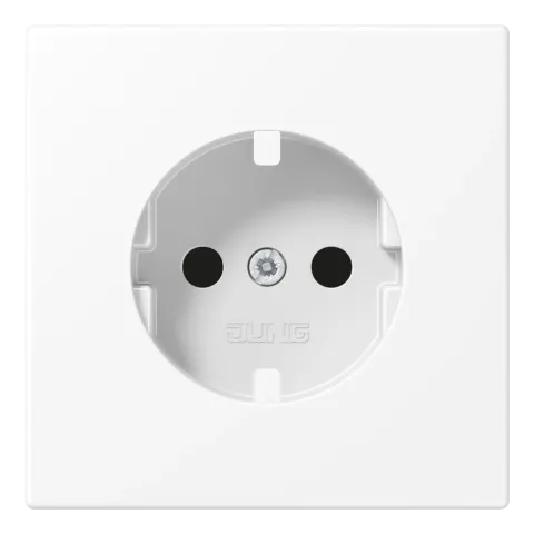 Placa Central para Bases de Tomada SCHUKO® Safety Plus Branco Mate LS1520KIPLWWM JUNG LS1520KIPLWWM