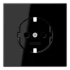Placa Central para Bases de Tomada SCHUKO® Safety Plus Preto LS1520KIPLSW JUNG LS1520KIPLSW