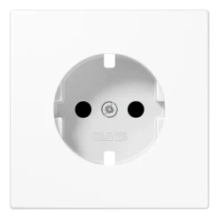 Placa central para bases de tomada SCHUKO® Safety Plus branco LS1520KIPLWW JUNG LS1520KIPLWW