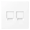 Placa central para conectores RJ 2x LS JUNG LS1969-25WELG