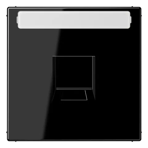 Placa Central para Conectores RJ UMA-CAT6A Preto LS JUNG LS1969-1NAWESW