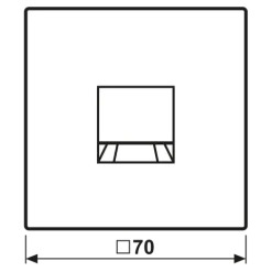 Placa central para conectores RJ série LS preta JUNG LS1969-15WESW
