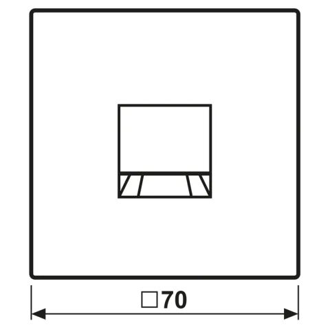 Placa central para conectores RJ série LS preta JUNG LS1969-15WESW
