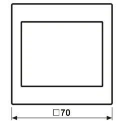 Placa de LED branco e azul Série LS light grey JUNG LS539LGLEDWB