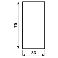 Placa transparente com tira branco-pérola F50 JUNG LS50NA