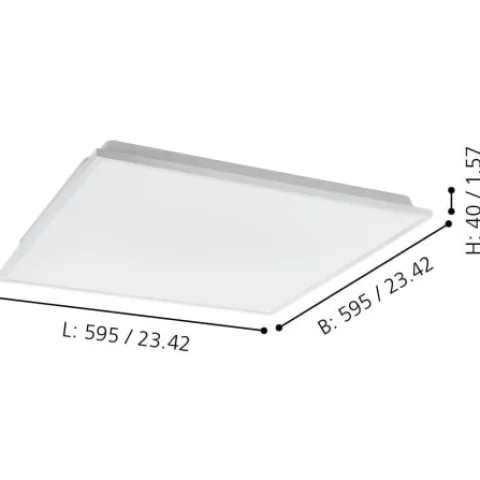 Plafon de tecto eglo herrora led 99548