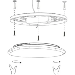 Plafon de tecto eglo sileras-z 900128