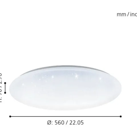 Plafon de tecto eglo totari 900002
